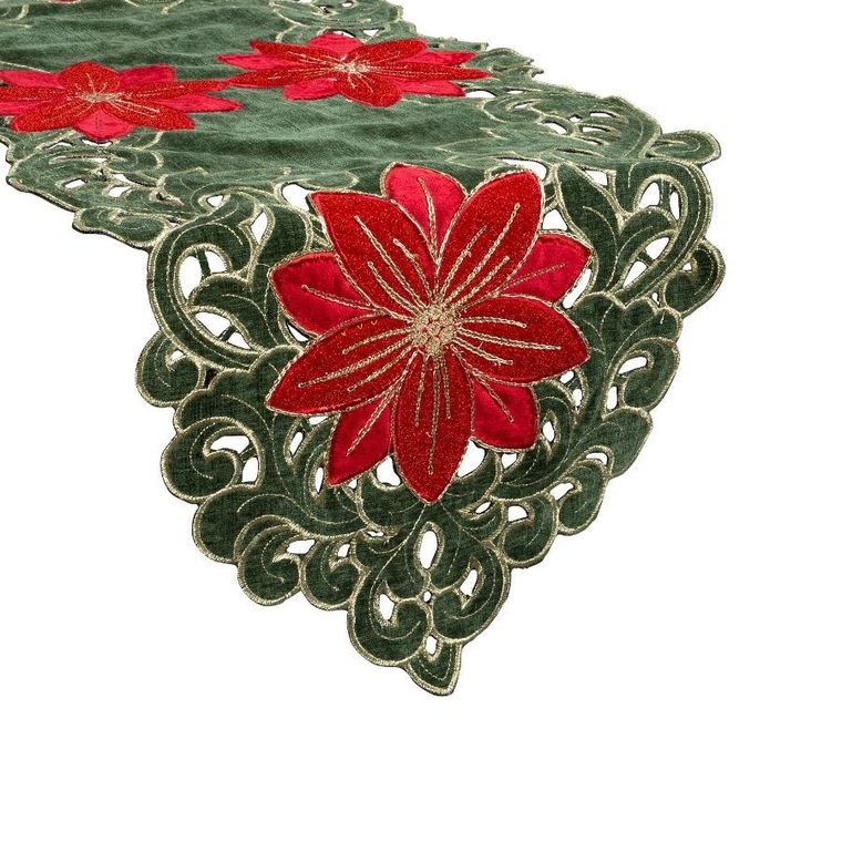 Eurofirany, obrus świąteczny, 35-180 cm, zielony