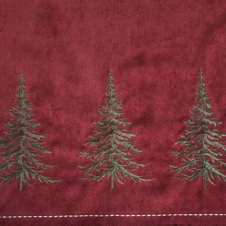 Eurofirany, obrus świąteczny, 40-183 cm, bordowy