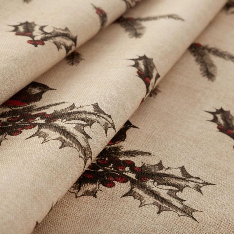 Eurofirany, obrus świąteczny, Melody, 140-200 cm, beżowy