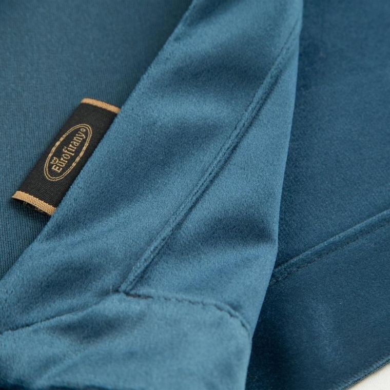 Eurofirany, obrus velvet, 85-85 cm, granatowy