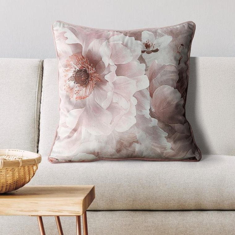 Eurofirany, poszewka florina, 45-45 cm, jasnoróżowy