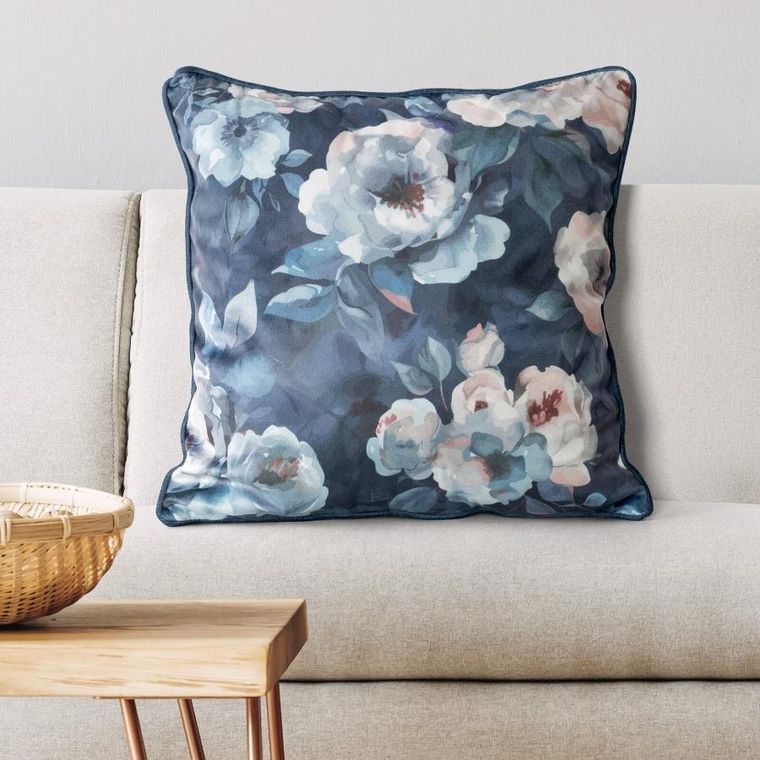 Eurofirany, poszewka Kira, 45-45 cm, granatowy