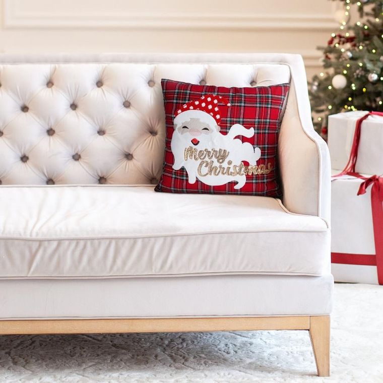 Eurofirany, poszewka świąteczna, 45-45 cm, czerwony