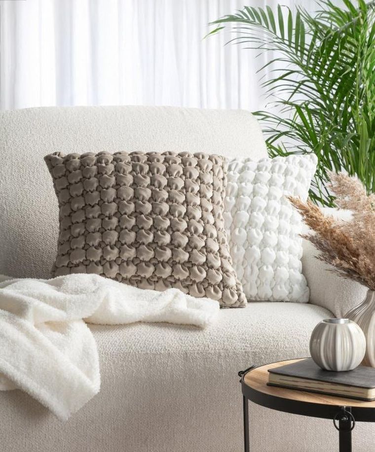 Eurofirany, poszewka velvet, 45-45 cm, srebrny