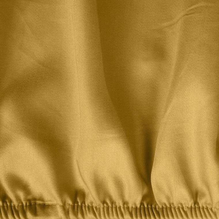 Eurofirany, prześcieradło z gumką, Nova3, 140-200 cm, musztardowy