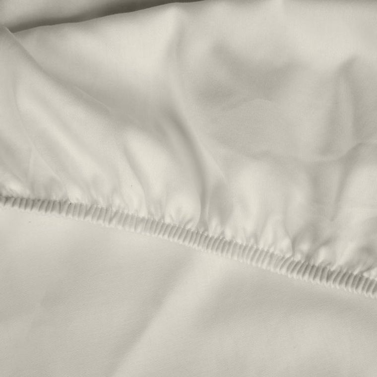 Eurofirany, prześcieradło z gumką, Nova3, 180-200 cm, kremowy