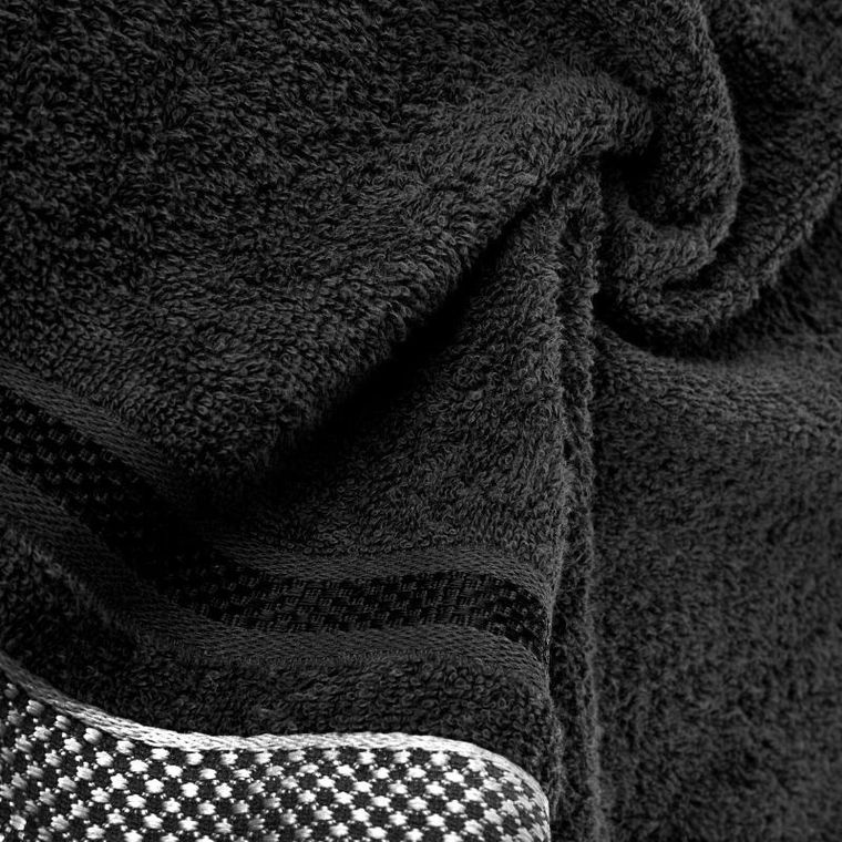 Eurofirany, ręcznik Abbie, 100-150 cm, czarny