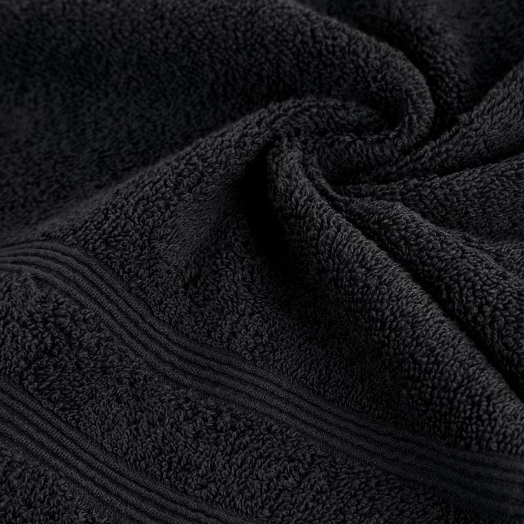 Eurofirany, ręcznik, Aline, 70-140 cm, czarny