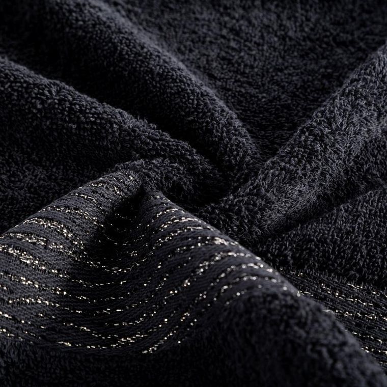 Eurofirany, ręcznik Amber, 50-90 cm, czarny