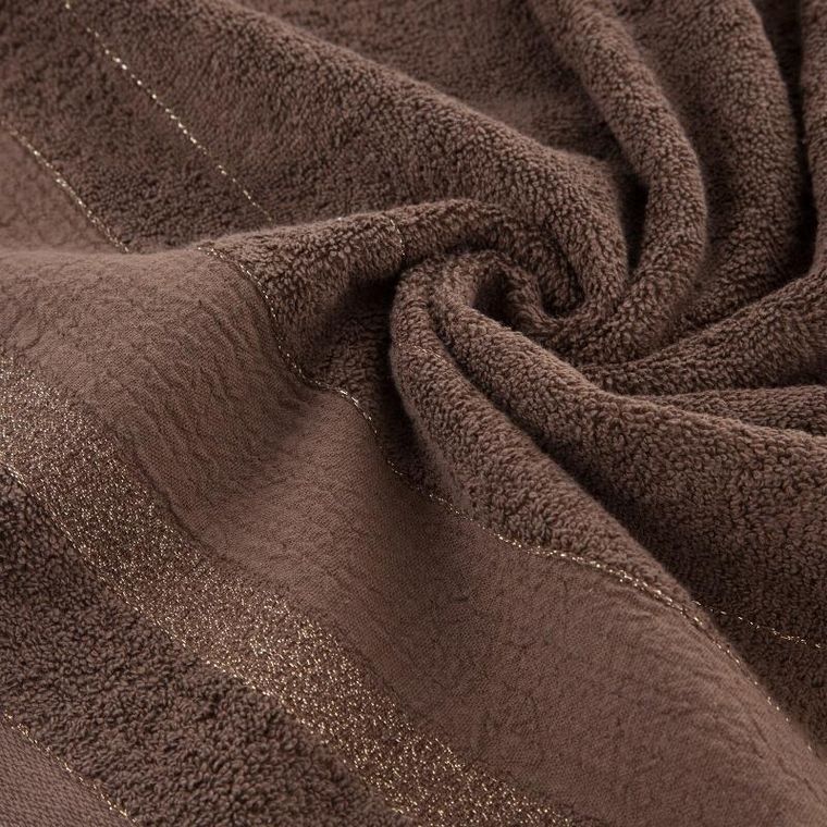 Eurofirany, ręcznik April, 30-50 cm, ciemnobrązowy