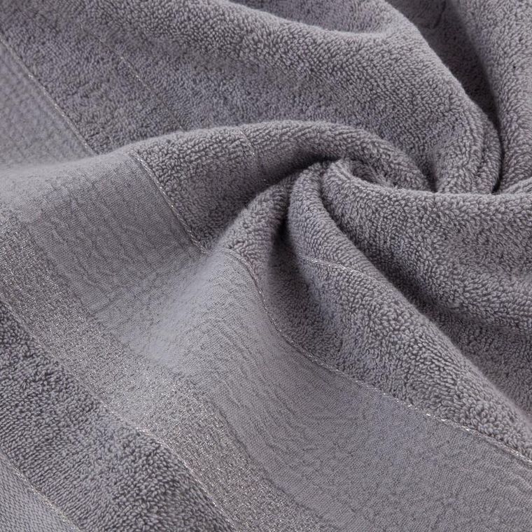 Eurofirany, ręcznik April, 50-90 cm, srebrny