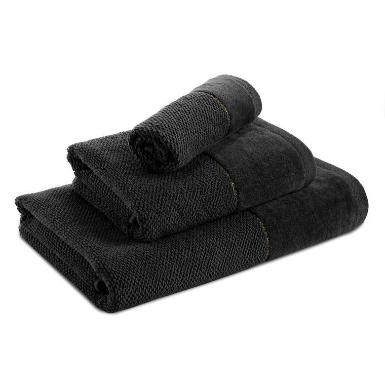 Eurofirany, ręcznik, Aria, 30-50 cm, czarny