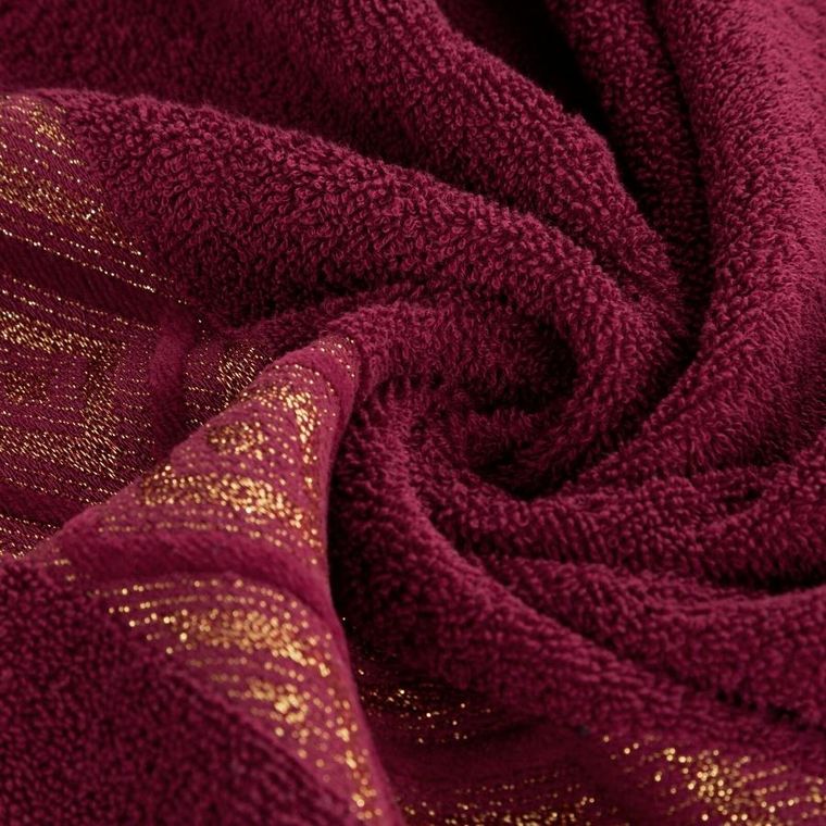 Eurofirany, ręcznik, Azari, 70-140 cm, bordowy