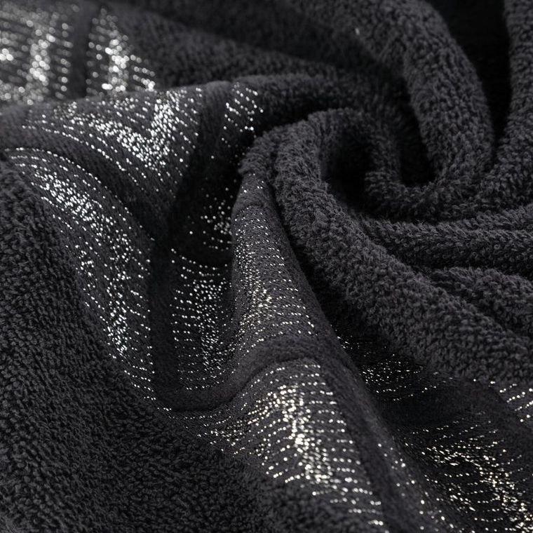 Eurofirany, ręcznik, Azari, 70-140 cm, czarny