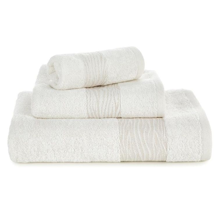 Eurofirany, ręcznik bawełniany, Amber 01, 30-50 cm, kremowy