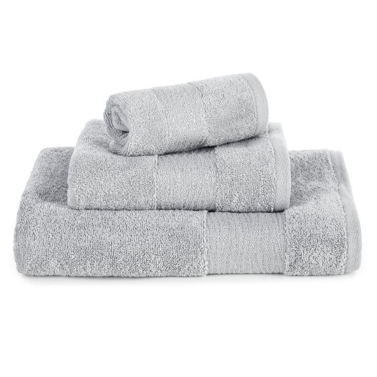 Eurofirany, ręcznik bawełniany, Amber 02, 70-140 cm, srebrny