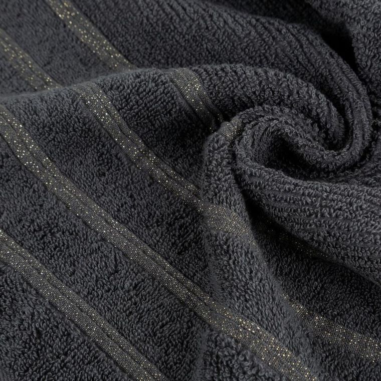 Eurofirany, ręcznik bawełniany, Amira 04, 70-140 cm, stalowy