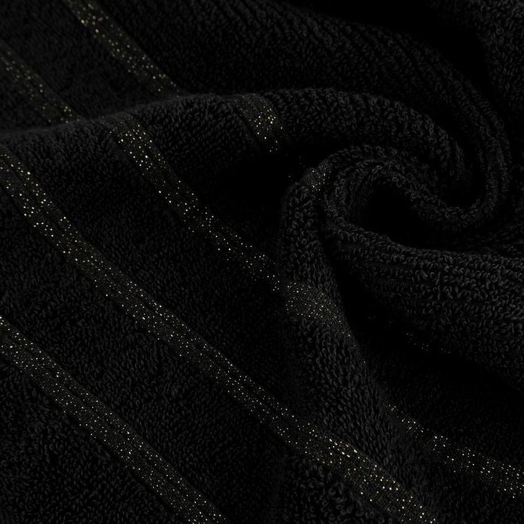 Eurofirany, ręcznik bawełniany, Amira 09, 70-140 cm, czarny