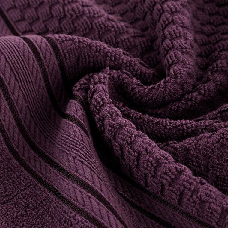 Eurofirany, ręcznik Davos, 30-50 cm, ciemnofioletowy