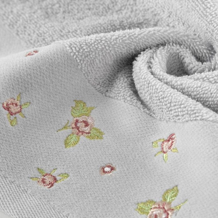 Eurofirany, ręcznik dDalia, 50-90 cm, srebrny