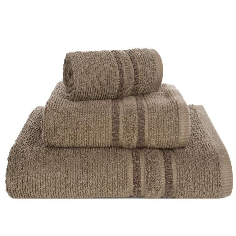 Eurofirany, ręcznik Dina, 30-50 cm, ciemnobeżowy