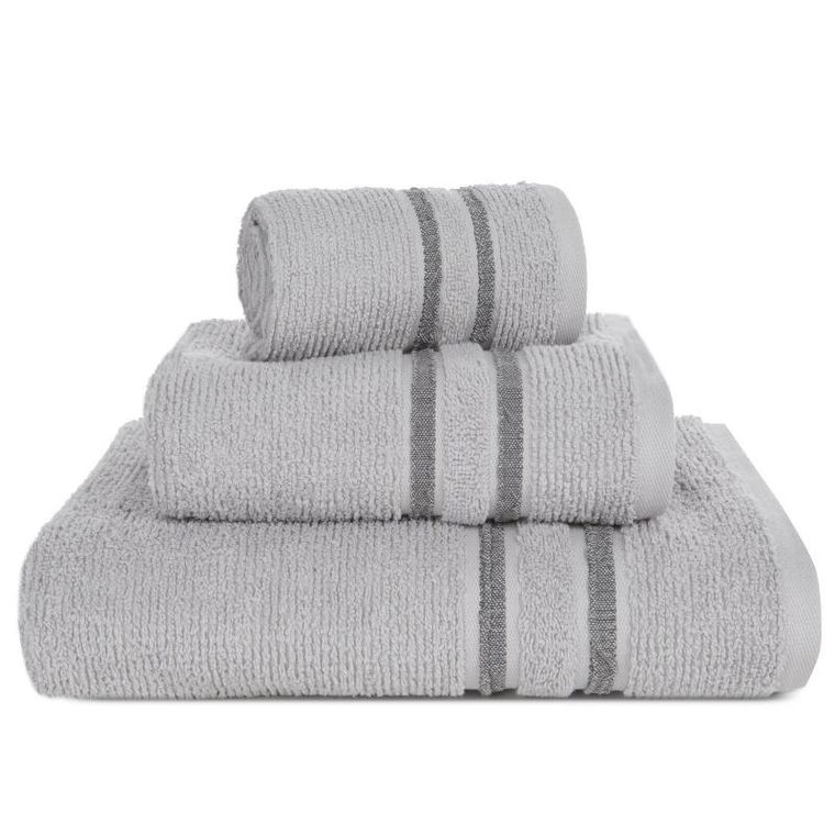 Eurofirany, ręcznik Dina, 50-90 cm, srebrny