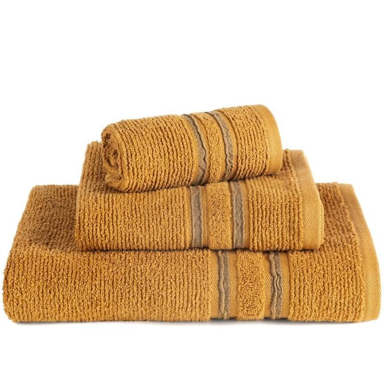 Eurofirany, ręcznik Dina, 70-140 cm, musztardowy