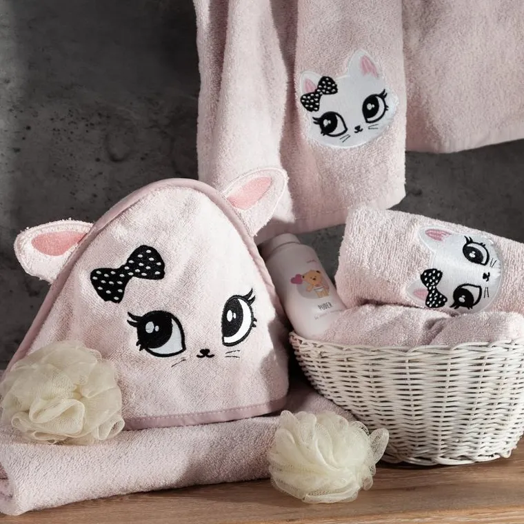 Eurofirany, ręcznik dziecięcy, 50-90 cm, różowy