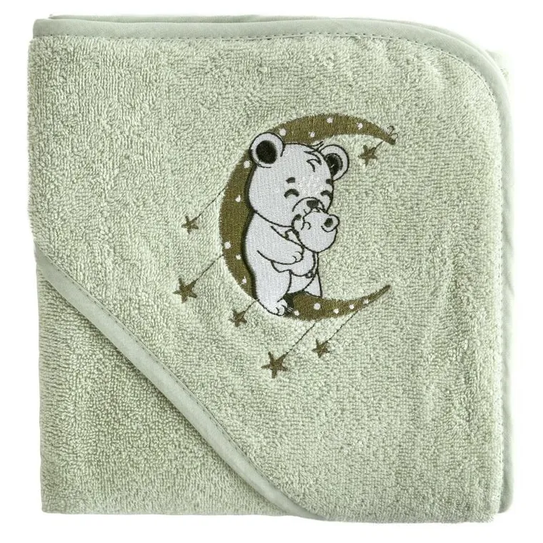 Eurofirany, ręcznik dziecięcy baby, 100-100 cm, miętowy