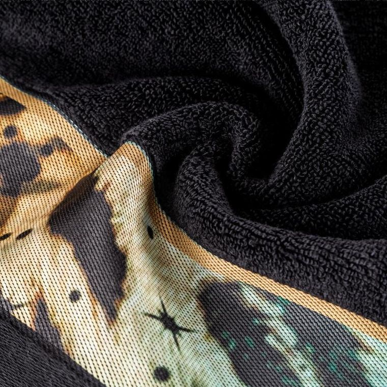 Eurofirany, ręcznik Eva, 50-90 cm, czarny