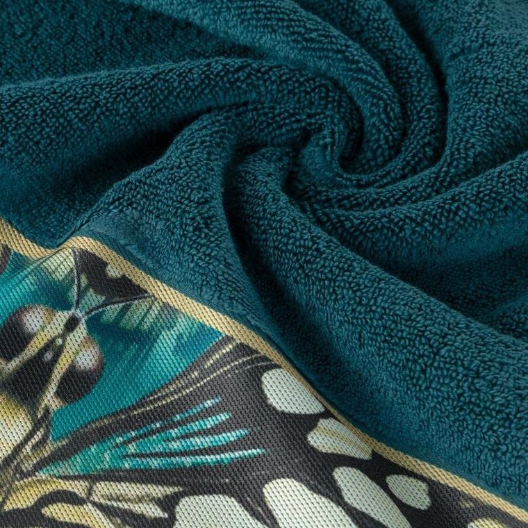 Eurofirany, ręcznik Eva, 70-140 cm, ciemnoturkusowy