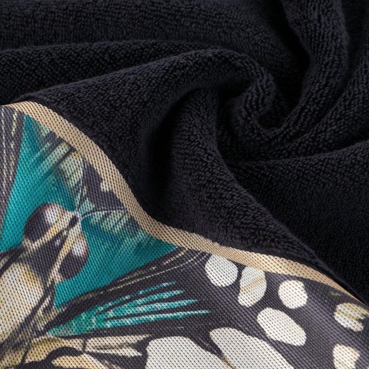 Eurofirany, ręcznik Eva, 70-140 cm, czarny