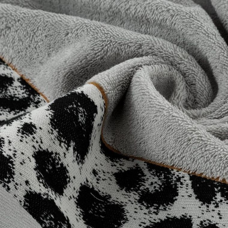 Eurofirany, ręcznik Eva, 70-140 cm, srebrny