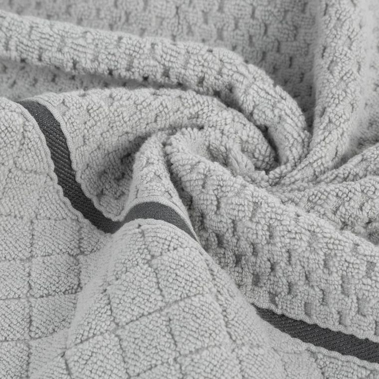 Eurofirany, ręcznik Favori, 70-140 cm, srebrny