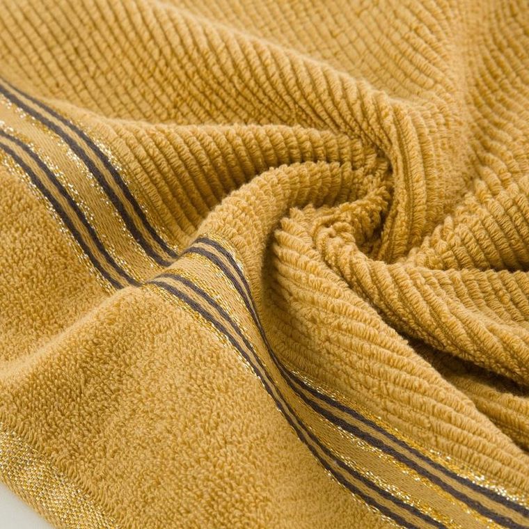 Eurofirany, ręcznik Filon, 30-50 cm, musztardowy