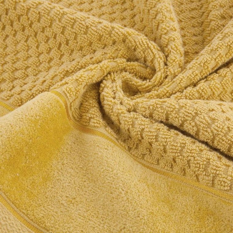 Eurofirany, ręcznik Frida, 70-140 cm, musztardowy