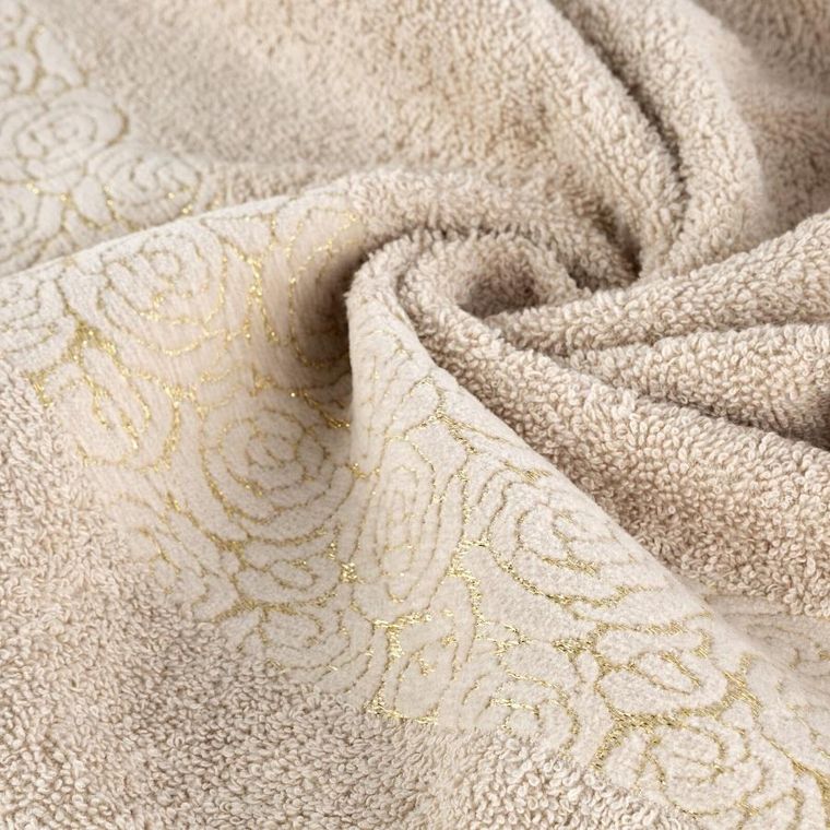 Eurofirany, ręcznik, Iris, 30-50 cm, beżowy