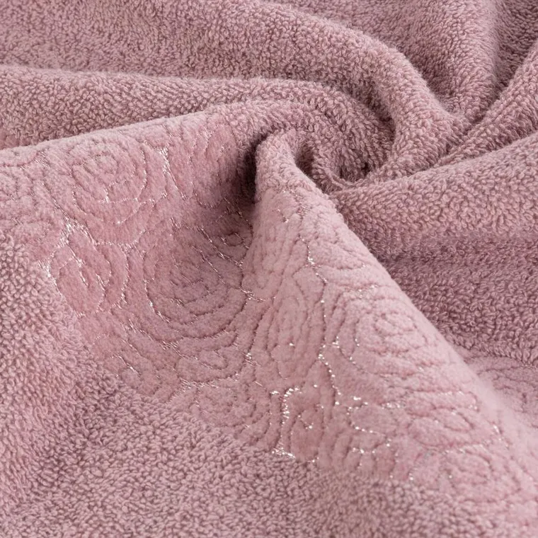 Eurofirany, ręcznik, Iris, 70-140 cm, pudrowy