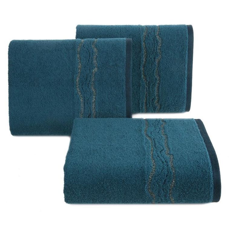 Eurofirany, ręcznik Karin, 50-90 cm, ciemnoturkusowy