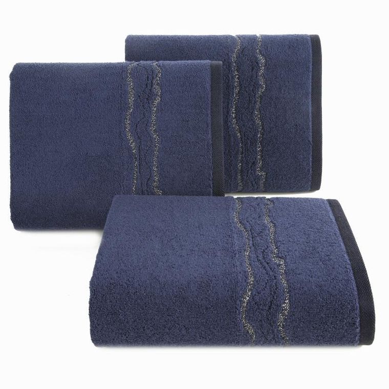 Eurofirany, ręcznik Karin, 50-90 cm, granatowy