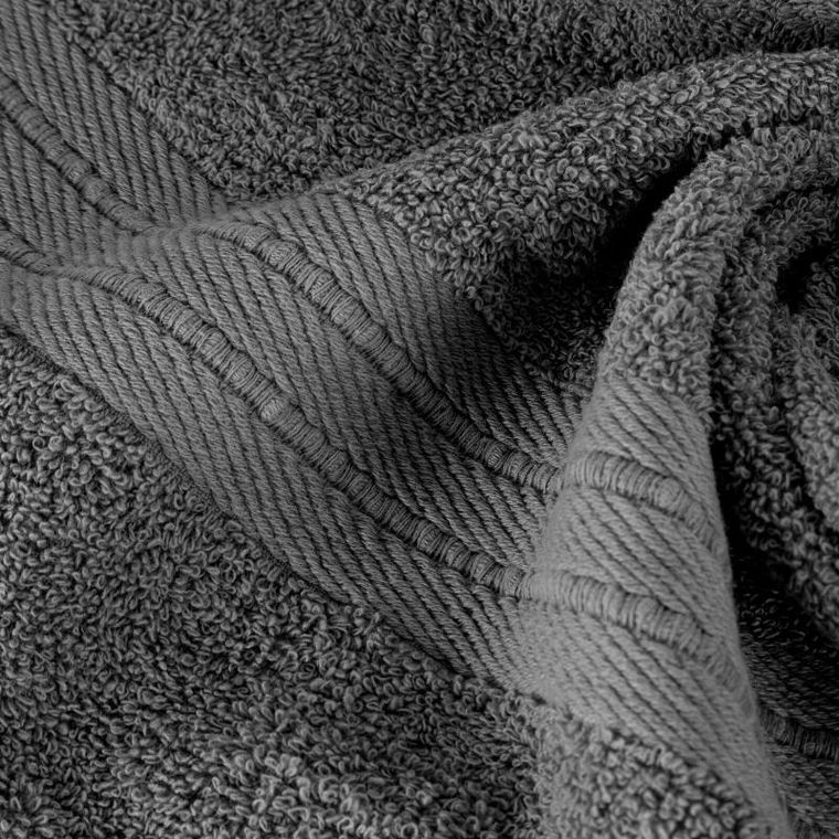 Eurofirany, ręcznik, Kaya, 30-50 cm, stalowy