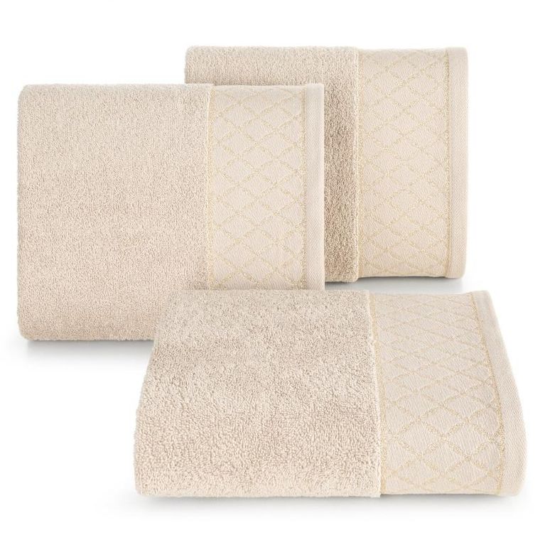 Eurofirany, ręcznik Layla, 30-50 cm, beżowy