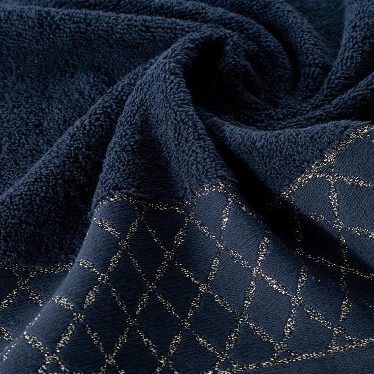 Eurofirany, ręcznik Layla, 30-50 cm, granatowy