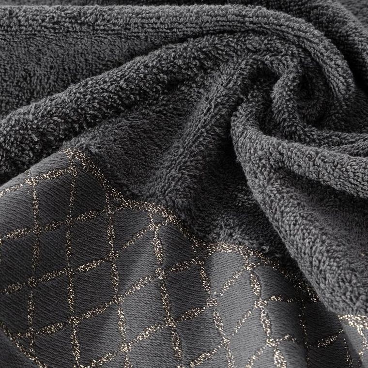 Eurofirany, ręcznik Layla, 30-50 cm, stalowy