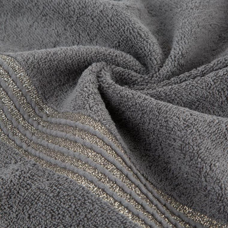 Eurofirany, ręcznik Lila, 30-50 cm, grafitowy