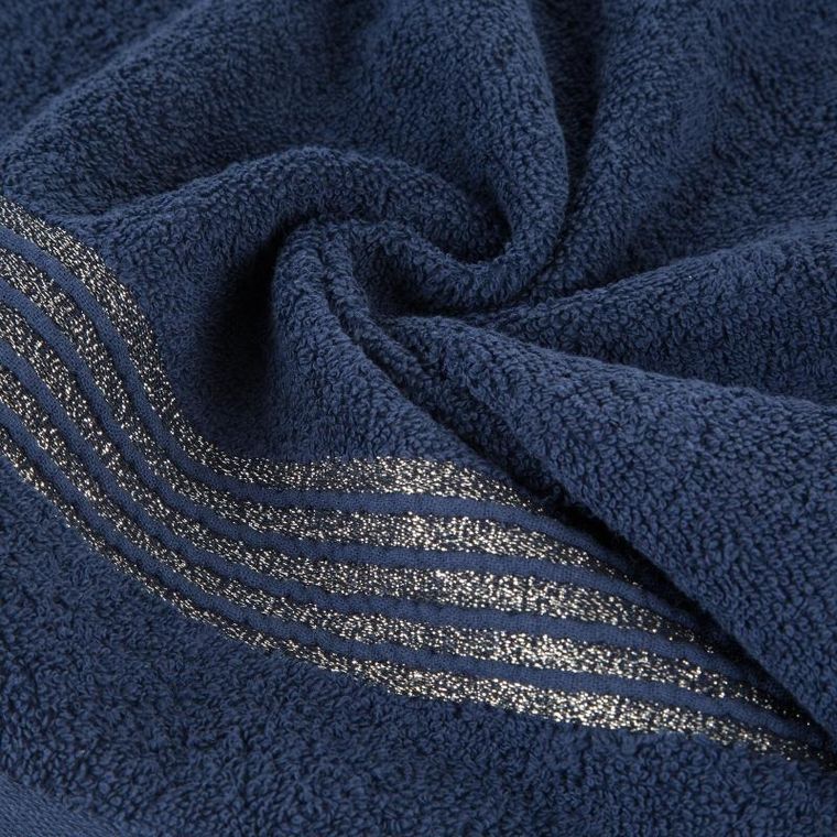 Eurofirany, ręcznik Lila, 30-50 cm, granatowy