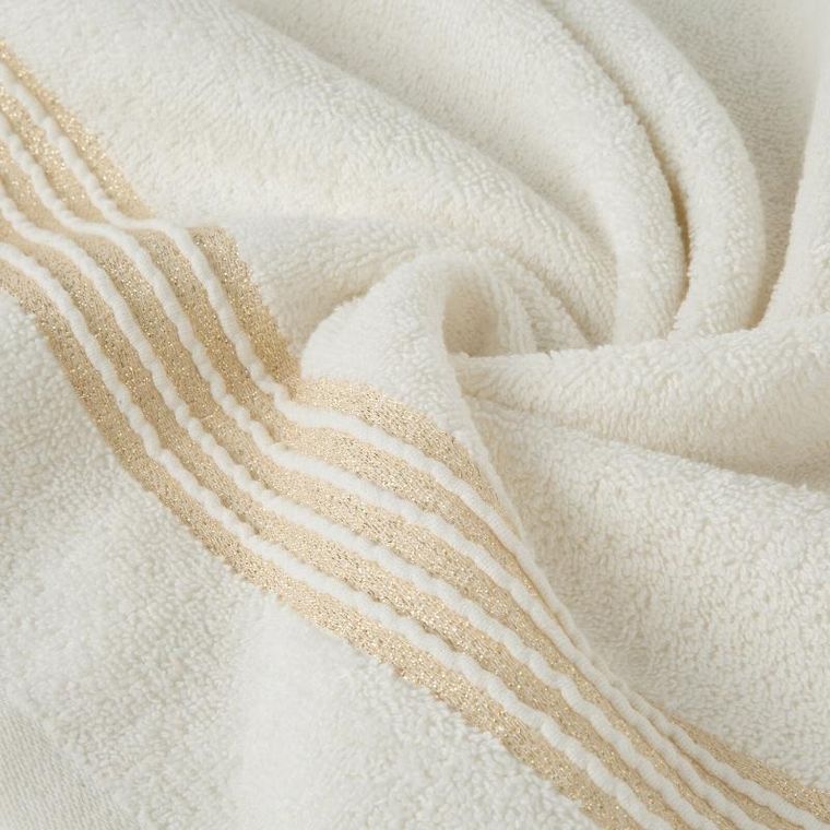 Eurofirany, ręcznik Lila, 30-50 cm, jasnokremowy