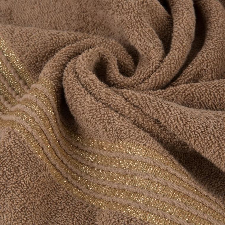 Eurofirany, ręcznik Lila, 50-90 cm, brązowy