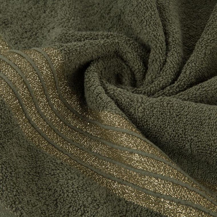 Eurofirany, ręcznik Lila, 70-140 cm, oliwkowy