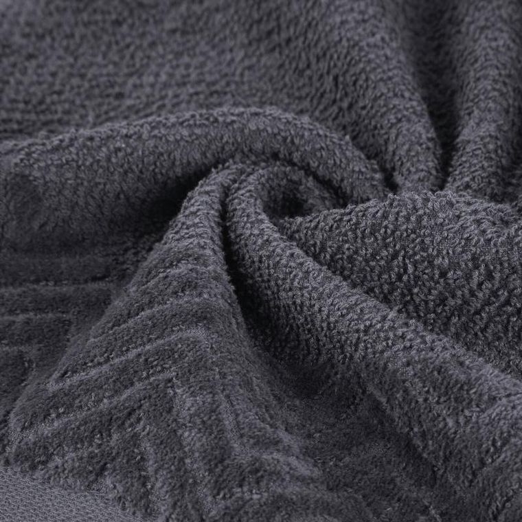 Eurofirany, ręcznik, Loren, 70-140 cm, grafitowy